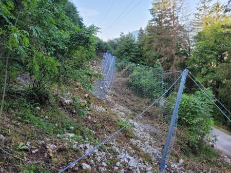 3. Zaščitne mreže na cesti Zadlaz-Žabče